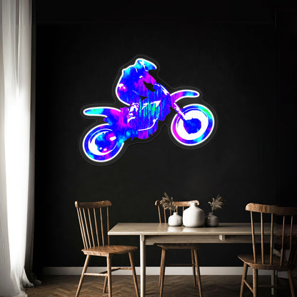 Motocross High Wall Artwork Neon Signs