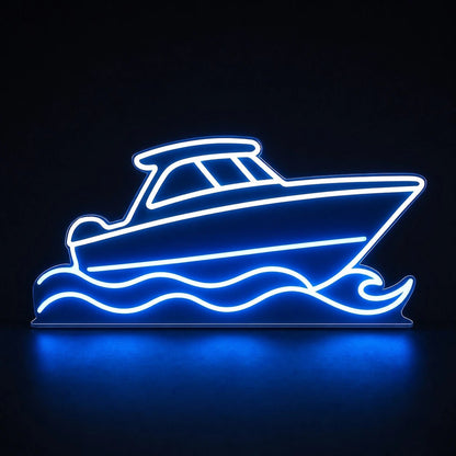 Motorboat On Waves LED Neon Sign - Shineneon
