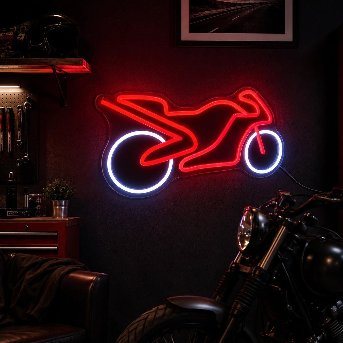 Motorcycle Garage LED Neon Sign - Shineneon