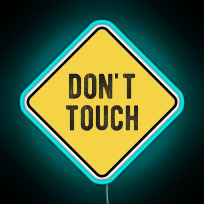 Motorcycle Or Biker Helmet Design Dont Touch Warning Rgb Neon Sign - LED neon sign view 5
