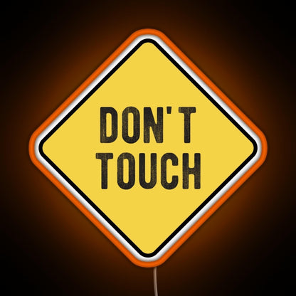 Motorcycle Or Biker Helmet Design Dont Touch Warning Rgb Neon Sign - LED neon sign view 6