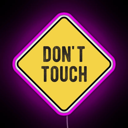 Motorcycle Or Biker Helmet Design Dont Touch Warning Rgb Neon Sign - LED neon sign view 8