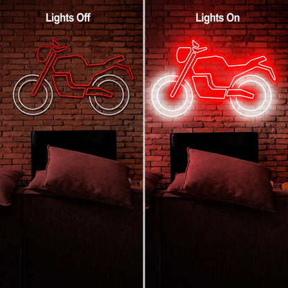 Motorcycle Outline LED Neon Sign - Shineneon