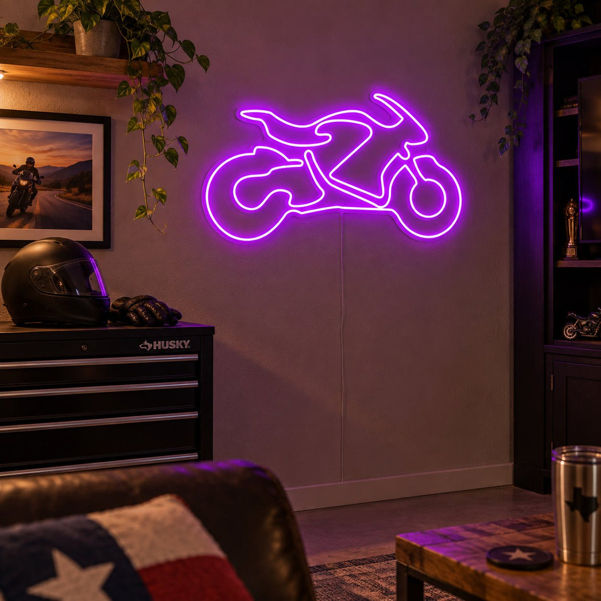 Motorcycle Side Profile LED Neon Sign - Shineneon