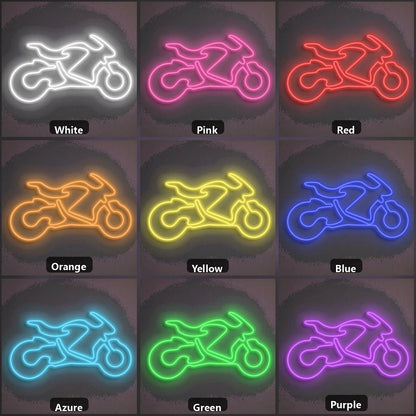 Motorcycle Side Profile Vintage LED Neon Sign - Shineneon