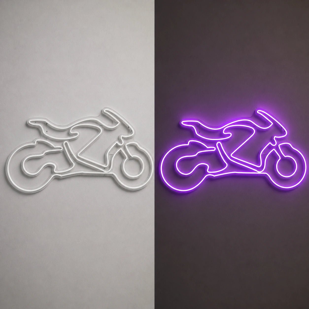 Motorcycle Side Profile Vintage LED Neon Sign - Shineneon