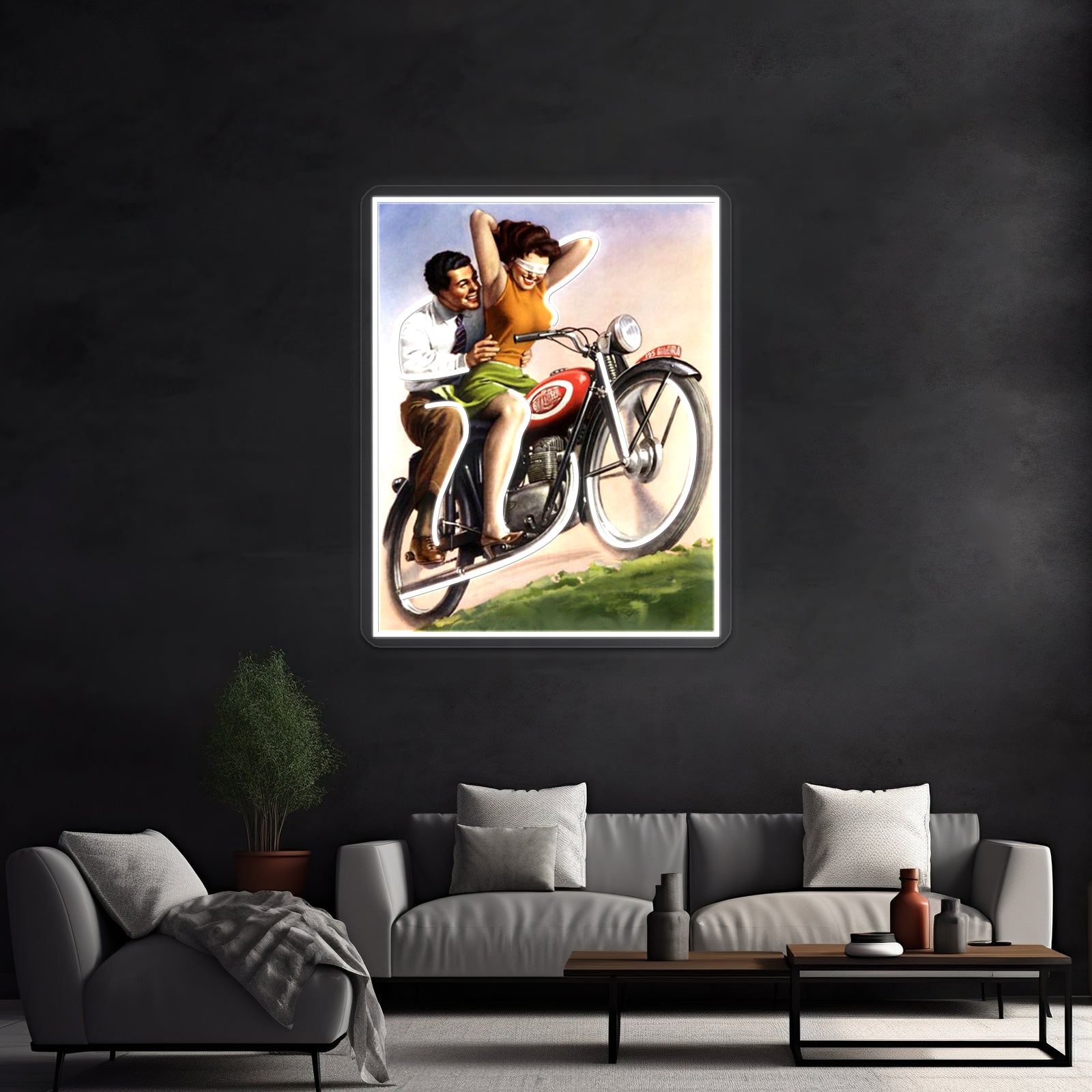 Motorcycle Thrill Ride Artwork Neon Sign Led | Shineneon