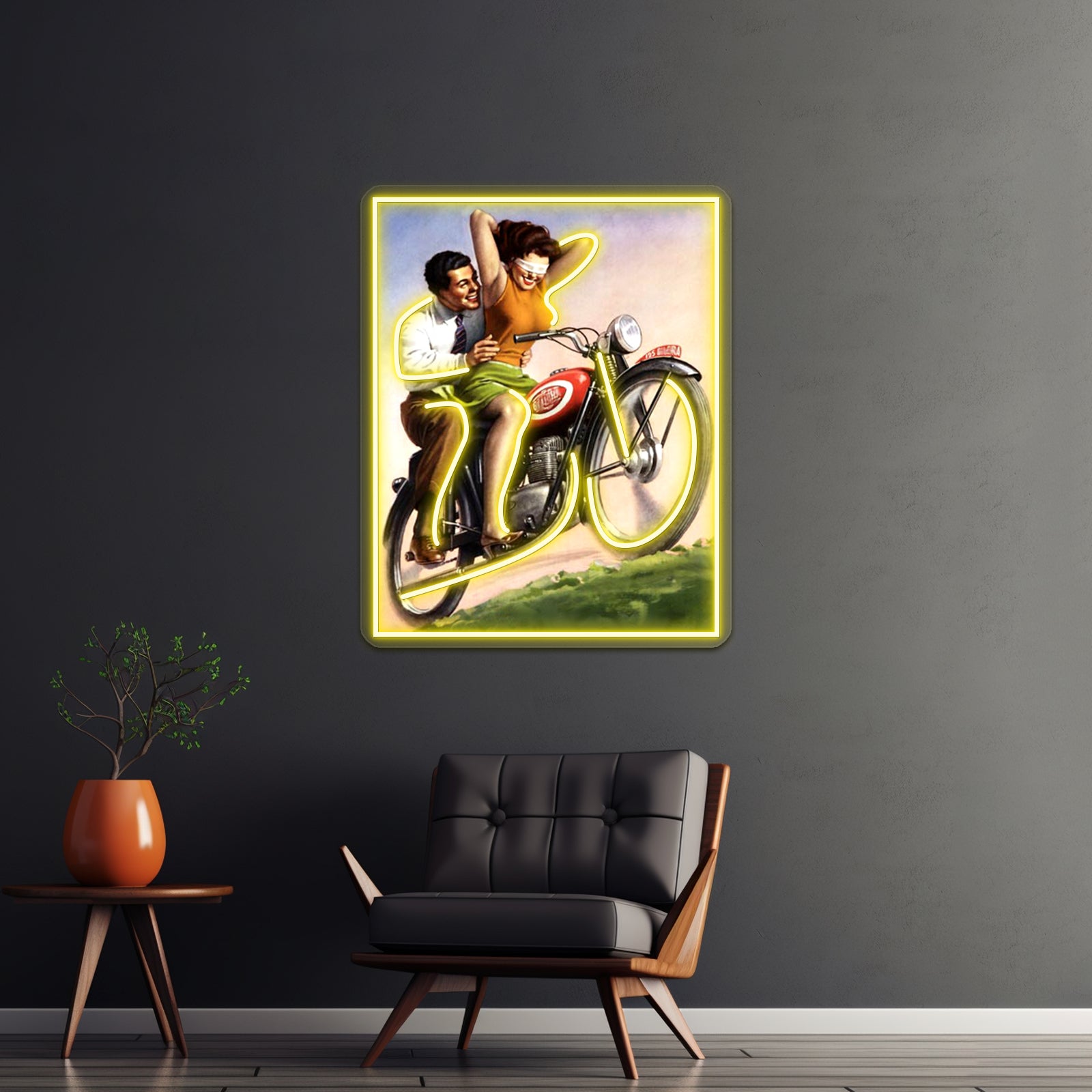 Motorcycle Thrill Ride Artwork Neon Sign Led | Shineneon