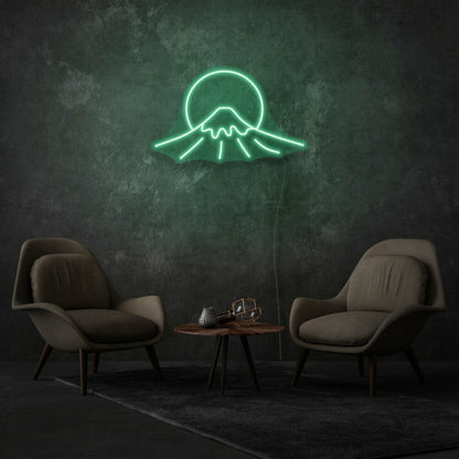Mount Fuji Sign Neon Celebrating Iconic Natural Beauty - Shineneon