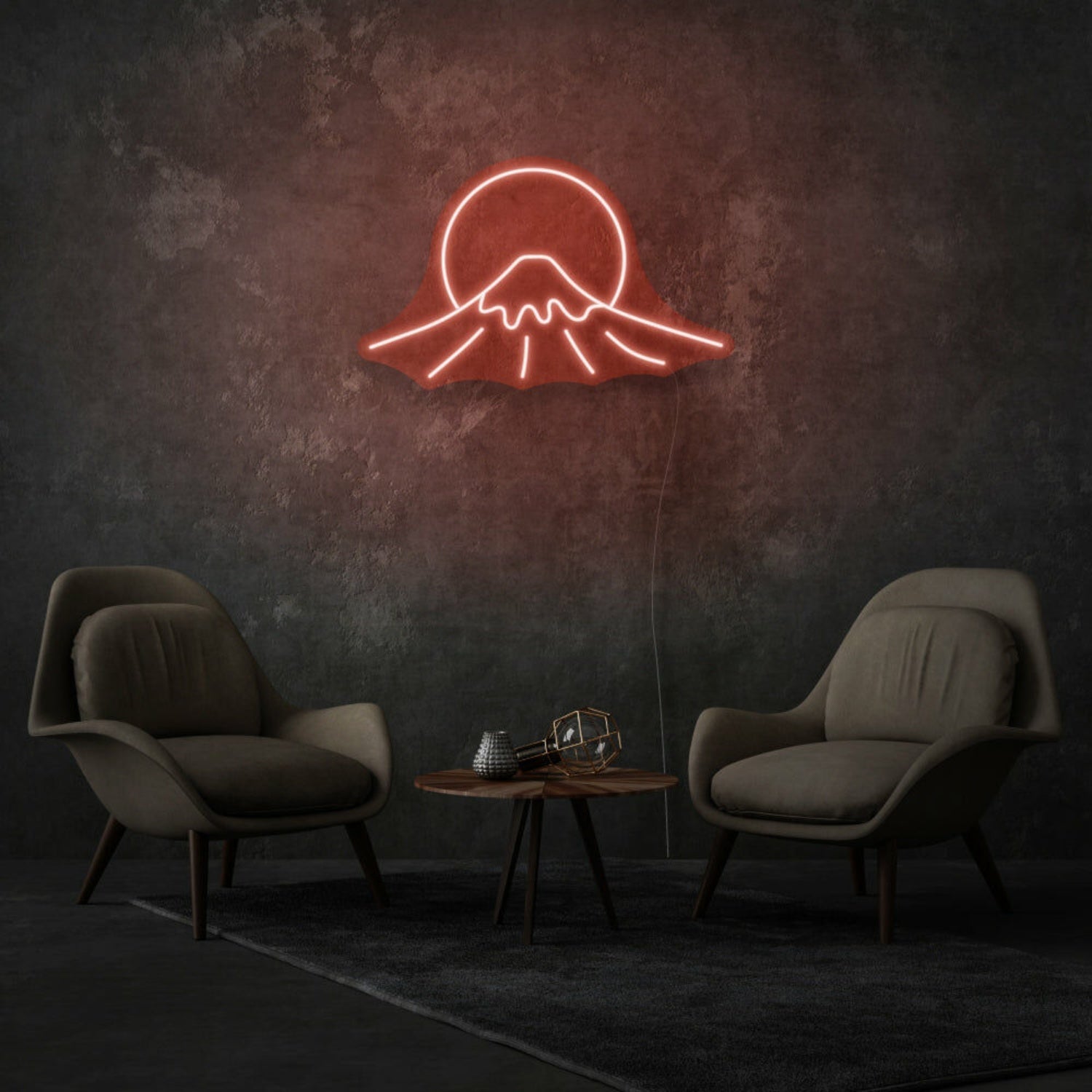 Mount Fuji Sign Neon Celebrating Iconic Natural Beauty - Shineneon