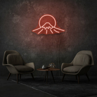Mount Fuji Sign Neon Celebrating Iconic Natural Beauty - Shineneon
