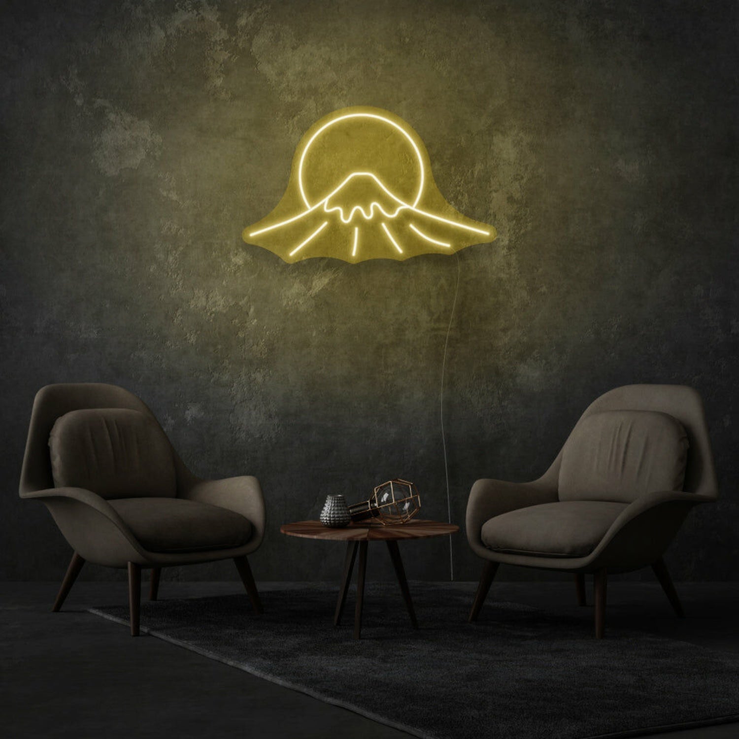 Mount Fuji Sign Neon Celebrating Iconic Natural Beauty - Shineneon