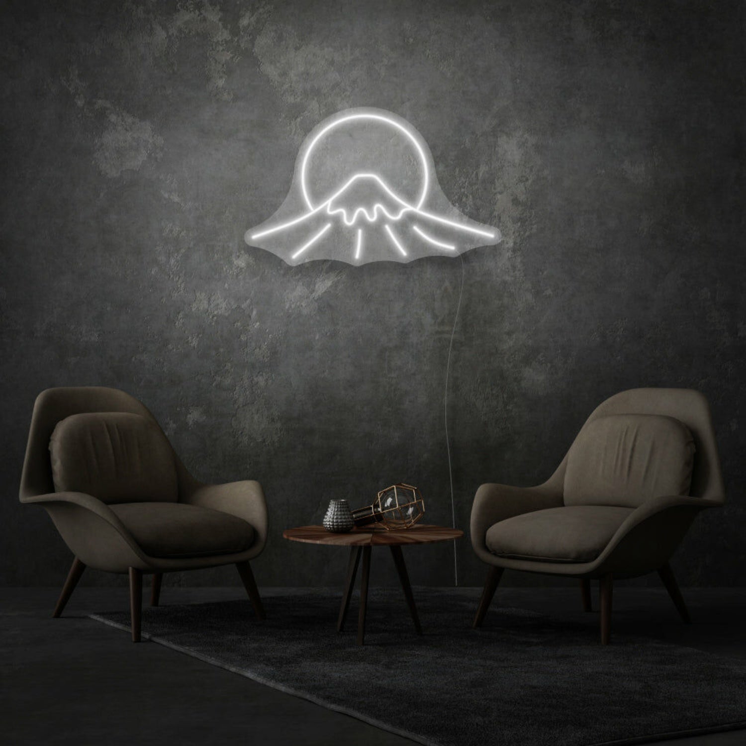 Mount Fuji Sign Neon Celebrating Iconic Natural Beauty - Shineneon
