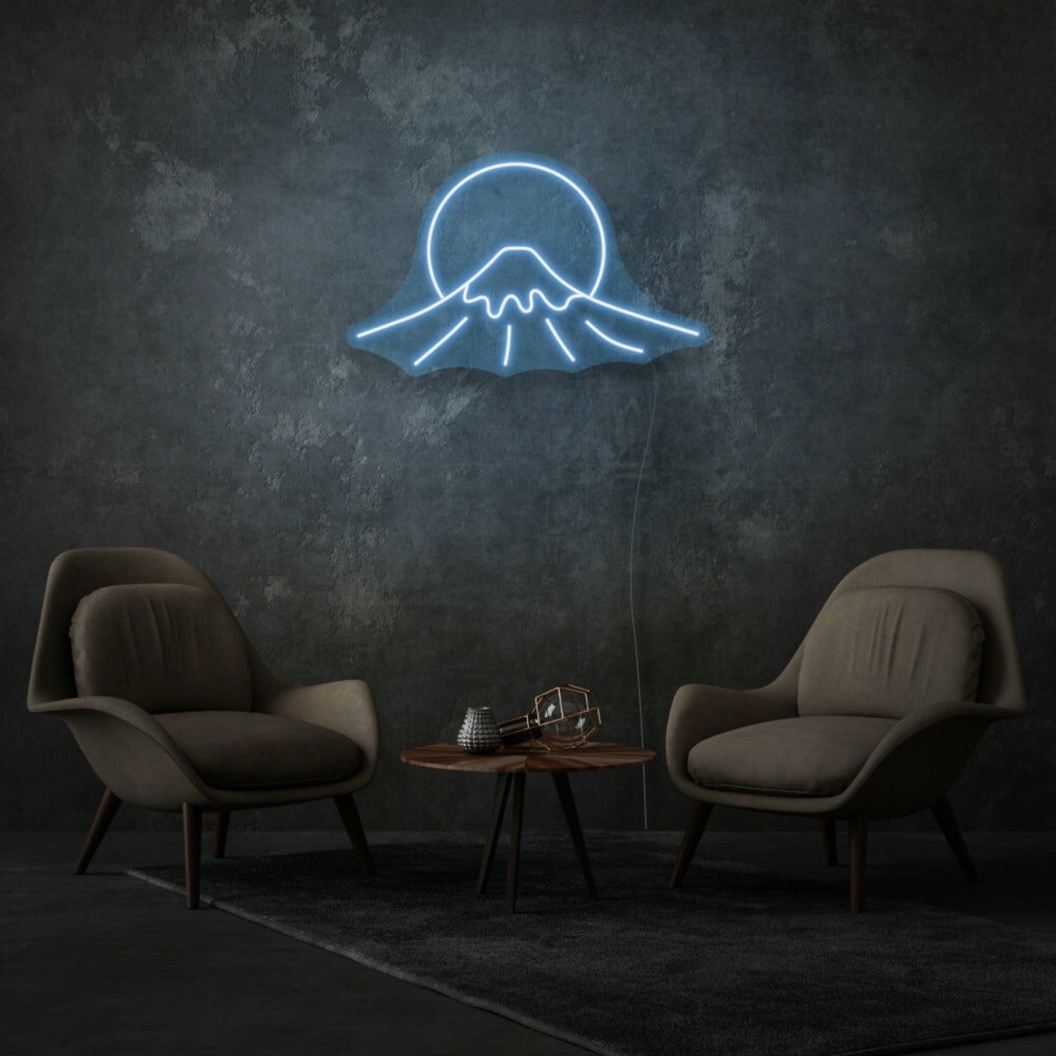 Mount Fuji Sign Neon Celebrating Iconic Natural Beauty - Shineneon