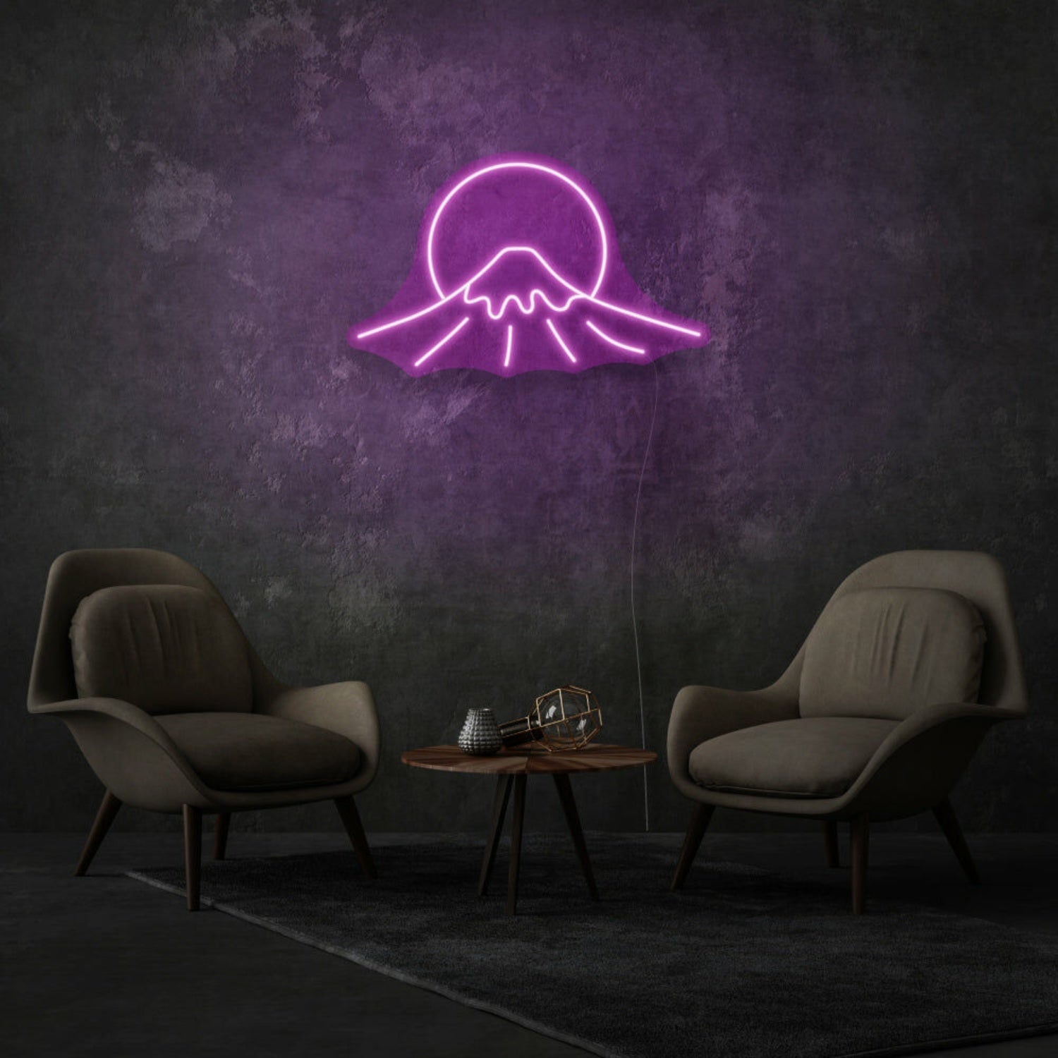 Mount Fuji Sign Neon Celebrating Iconic Natural Beauty - Shineneon