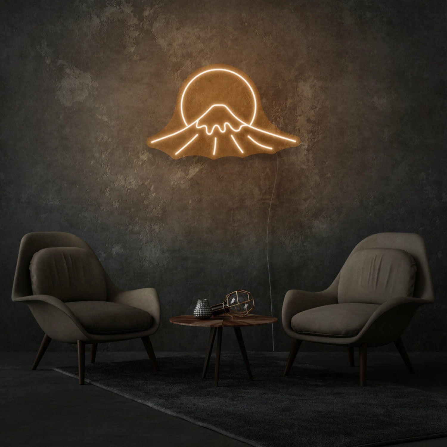 Mount Fuji Sign Neon Celebrating Iconic Natural Beauty - Shineneon