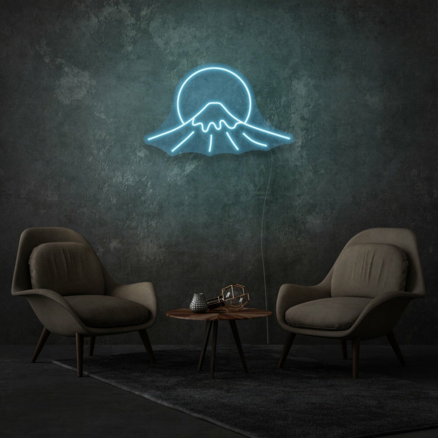 Mount Fuji Sign Neon Celebrating Iconic Natural Beauty - Shineneon