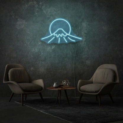 Mount Fuji Sign Neon Celebrating Iconic Natural Beauty - Shineneon
