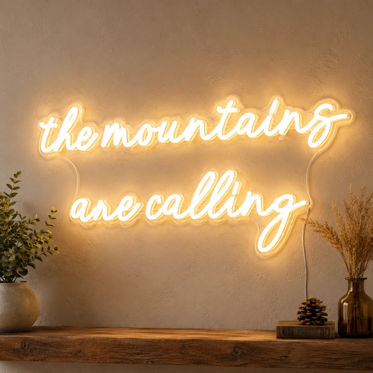 Mountain Cabin Quote Neon Sign LED Neon Sign high-converting product image