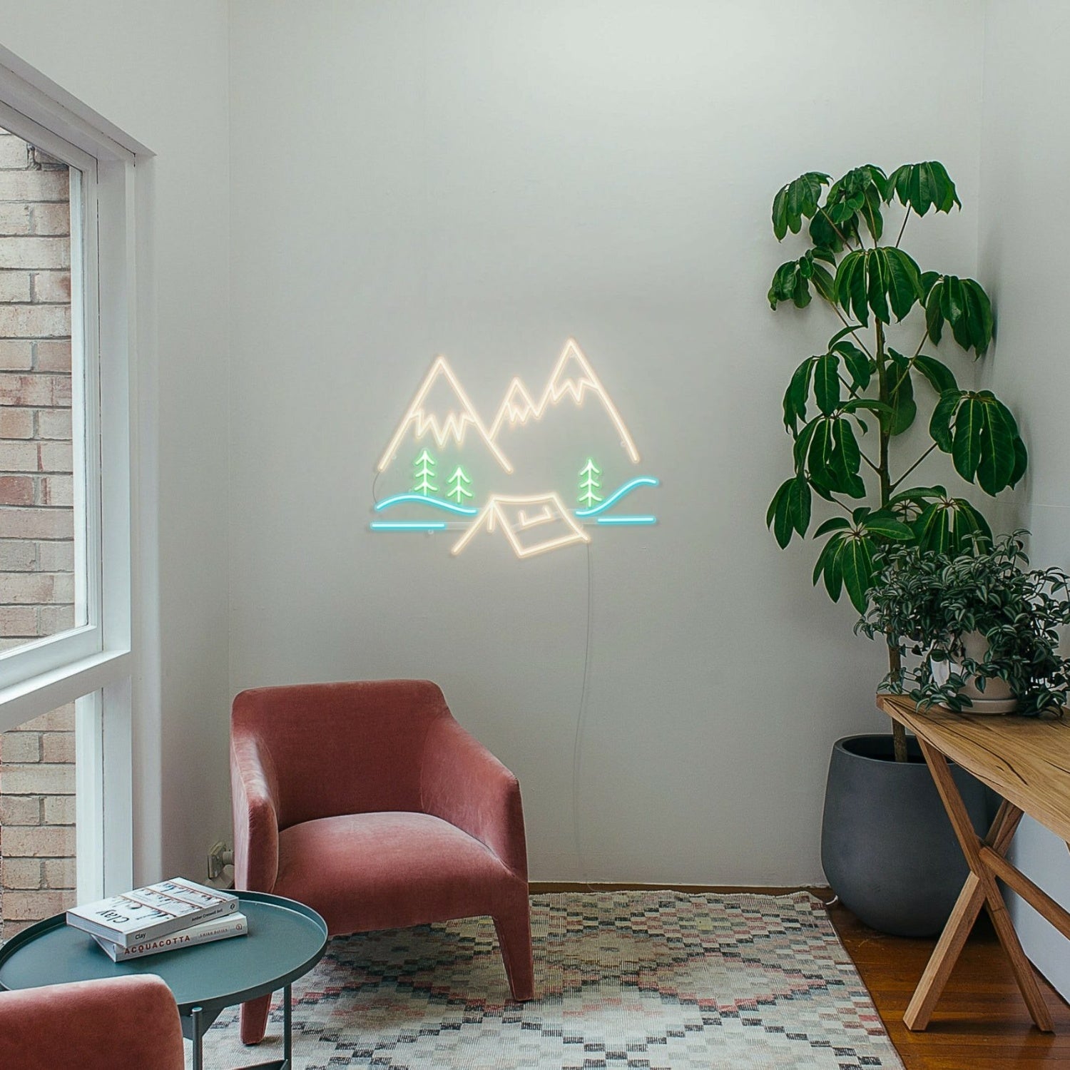 Mountain Camping Led Neon Sign Wall Art | Shineneon