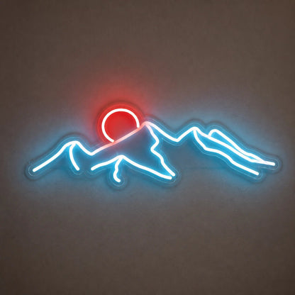 Mountain Desert Sunset Vintage LED Neon Sign - Shineneon