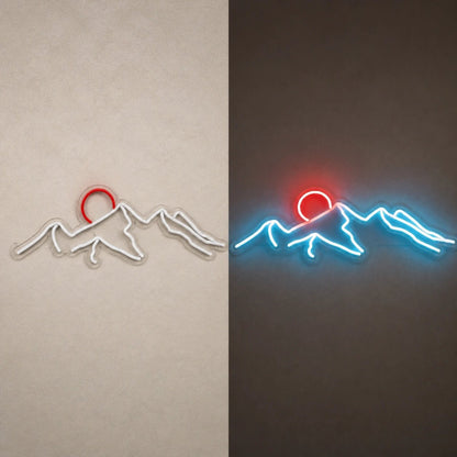 Mountain Desert Sunset Vintage LED Neon Sign - Shineneon