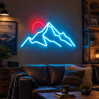 Mountain Lake Wall Neon Sign LED Neon Sign real lifestyle scene