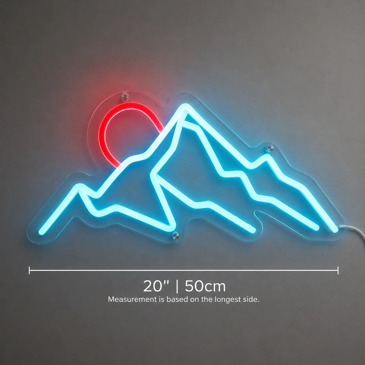 Mountain Lake Wall Neon Sign LED Neon Sign size image