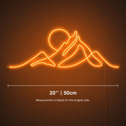 Mountain Lounge Line Neon Sign LED Neon Sign size image
