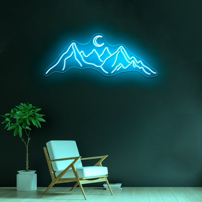 Mountain neon sign wall art neon led signs