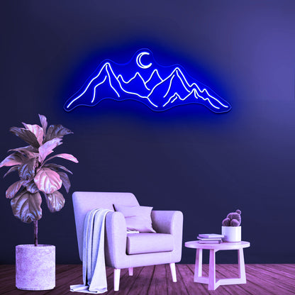 Mountain neon sign wall art neon led signs