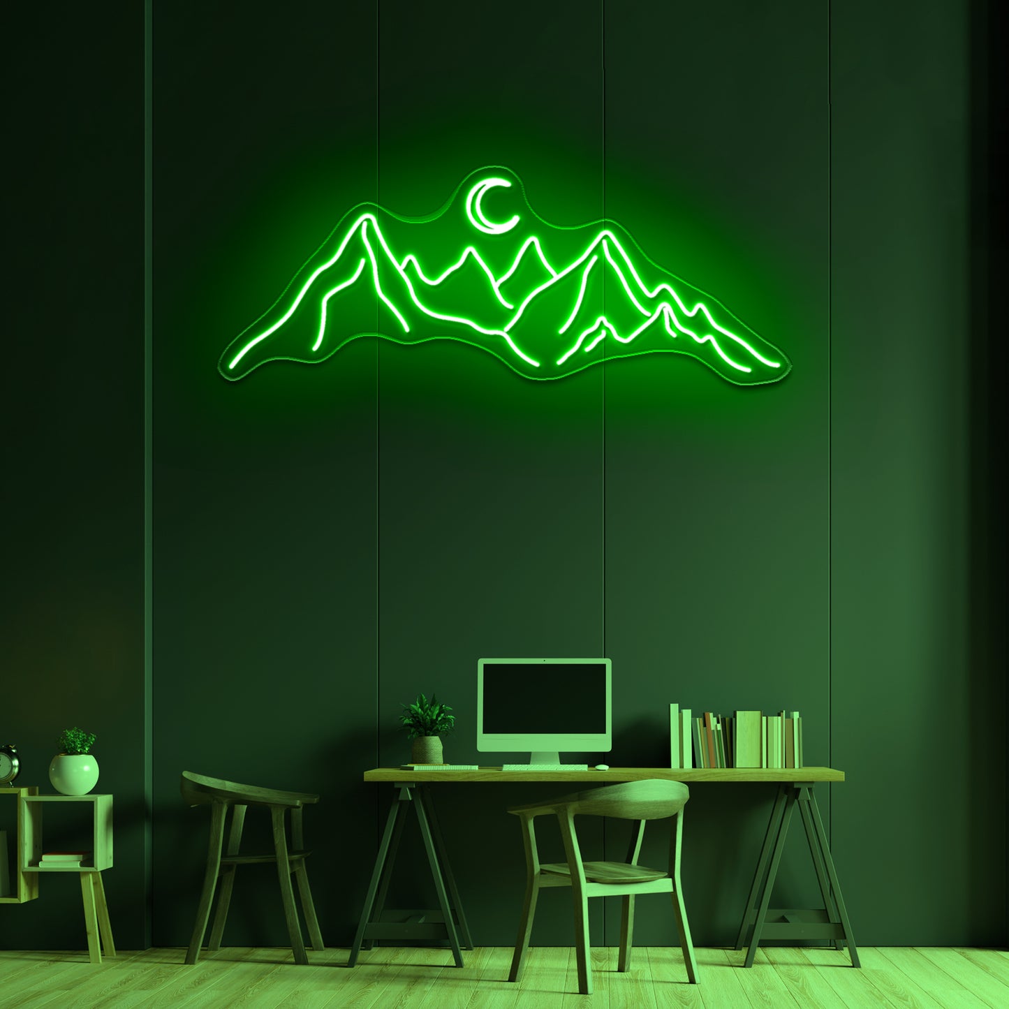 Mountain neon sign wall art neon led signs