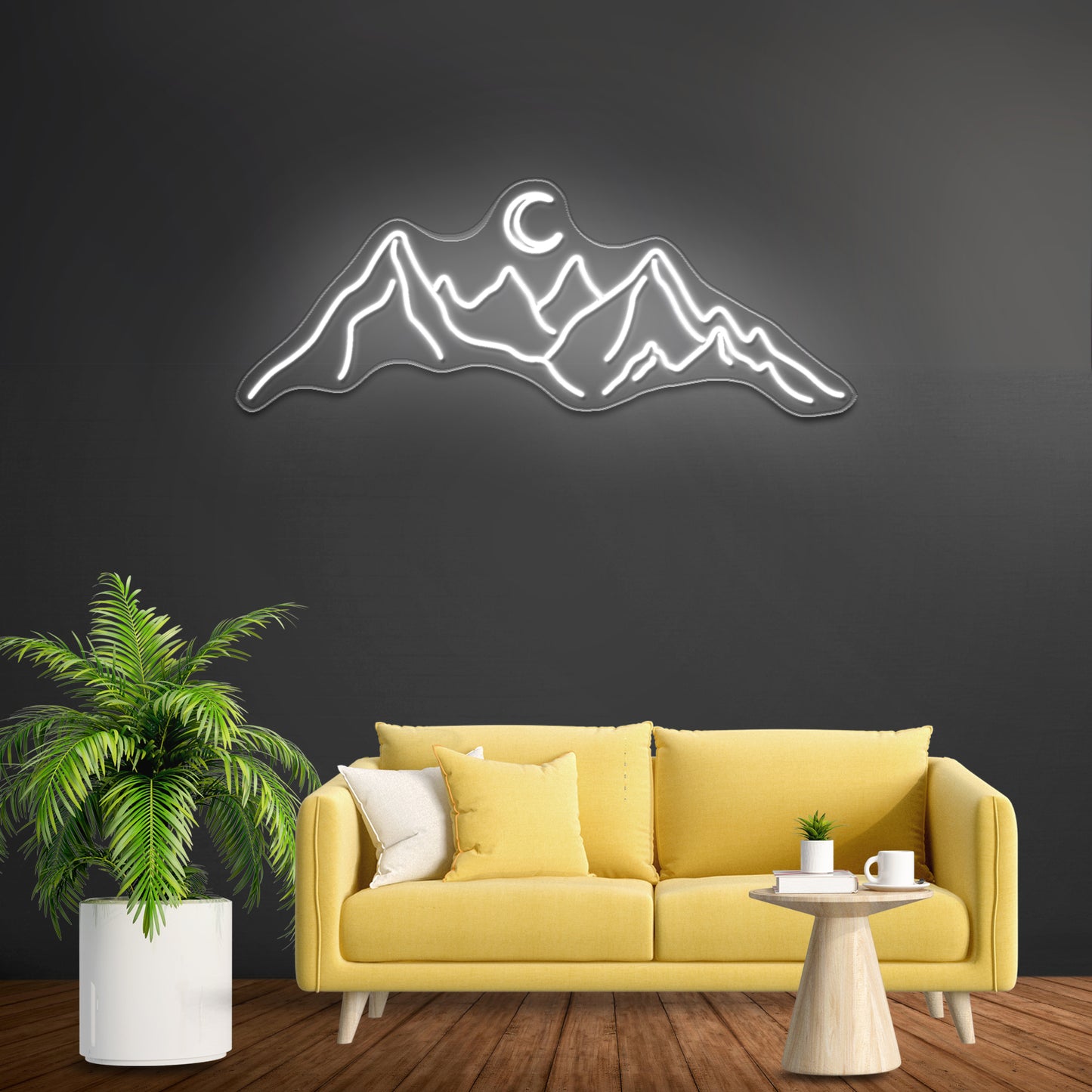 Mountain neon sign wall art neon led signs