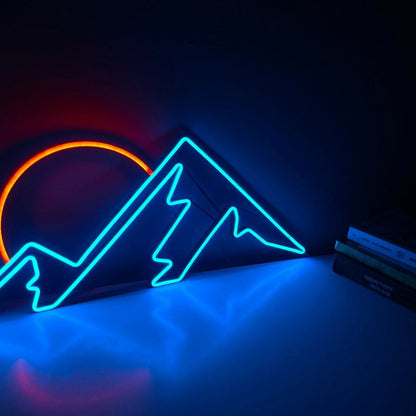 Mountain Neon Wall Art Bedroom Led Neon Sign - Shineneon