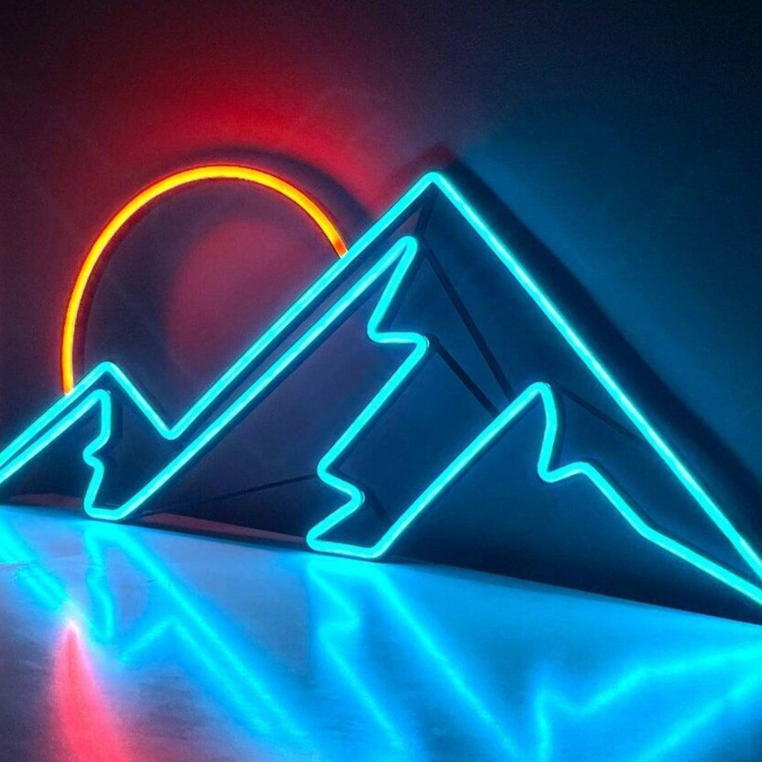 Mountain Neon Wall Art Bedroom Led Neon Sign - Shineneon