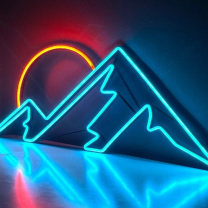 Mountain Neon Wall Art Bedroom Led Neon Sign - Shineneon