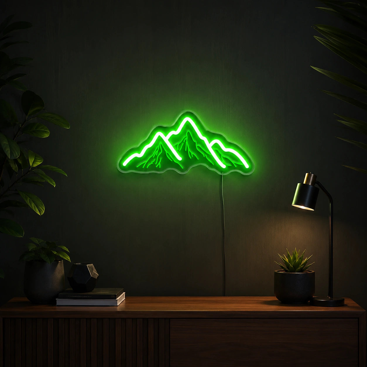 Mountain Peaks LED Neon Sign Man Cave Neon Sign high-converting product image