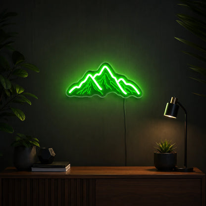 Mountain Peaks LED Neon Sign Man Cave Neon Sign high-converting product image