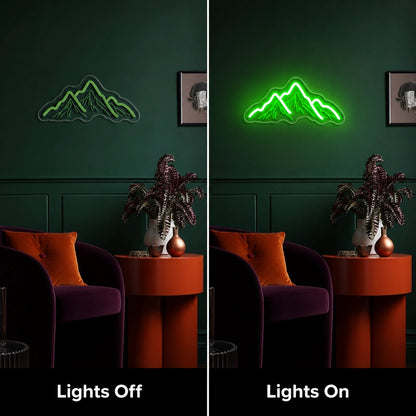 Mountain Peaks LED Neon Sign Man Cave Neon Sign main product image