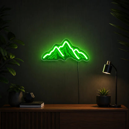 Mountain Peaks LED Neon Sign Man Cave Neon Sign - Shineneon