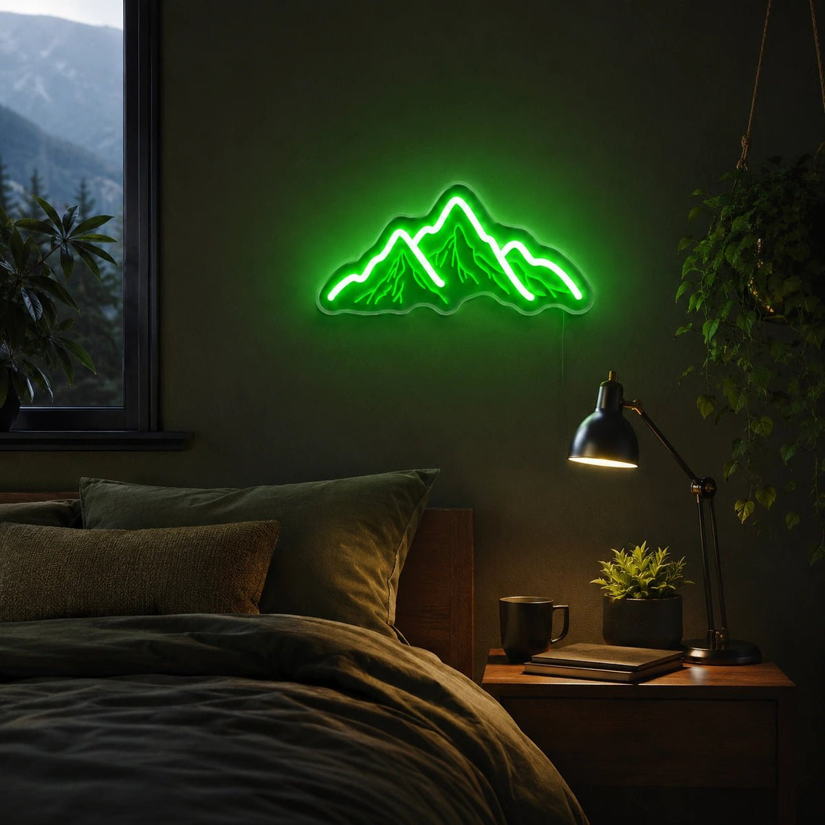 Mountain Peaks LED Neon Sign Man Cave Neon Sign - Shineneon