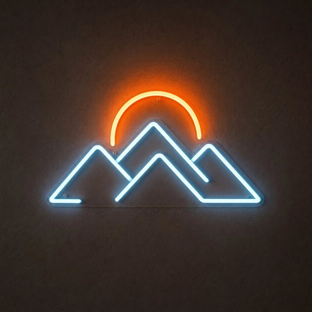 Mountain Peaks Sunset LED Neon Sign - Shineneon