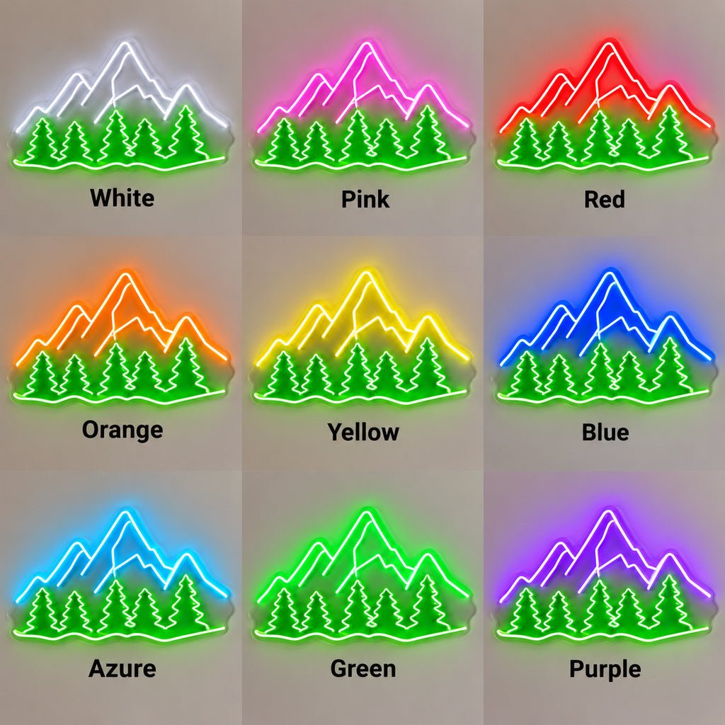 Mountain Pines Landscape LED Neon Sign - Shineneon