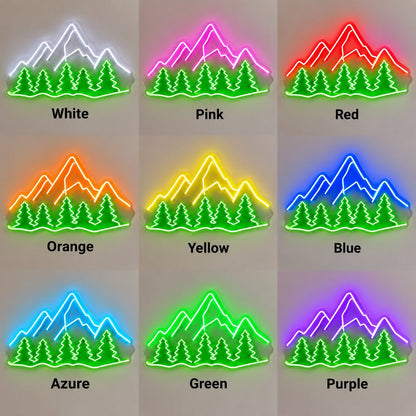 Mountain Pines Landscape LED Neon Sign - Shineneon