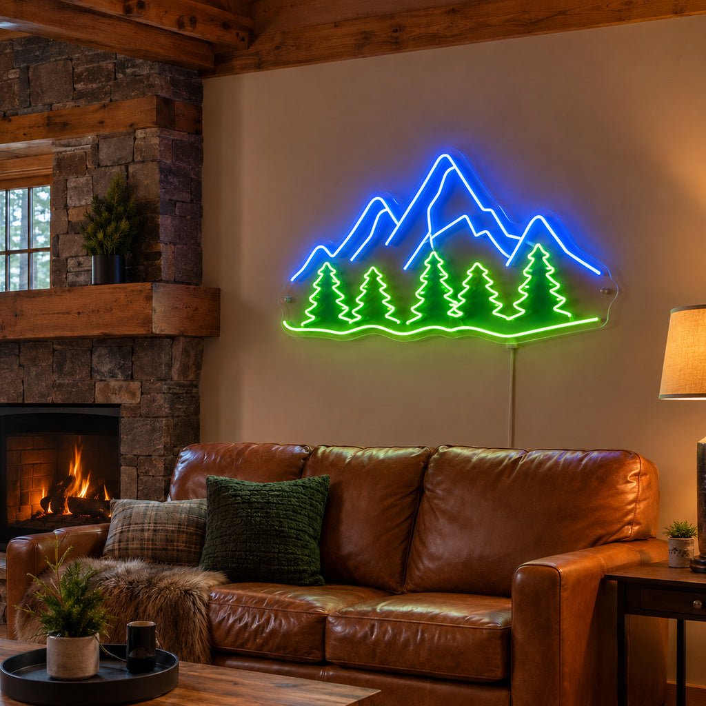 Mountain Pines Landscape LED Neon Sign - Shineneon