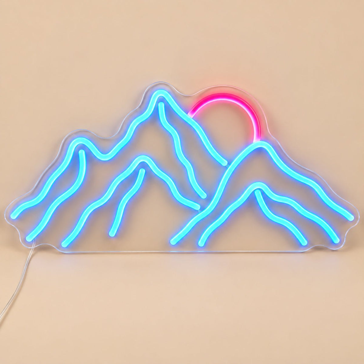 Mountain Range Rising Sun LED Neon Sign - Shineneon