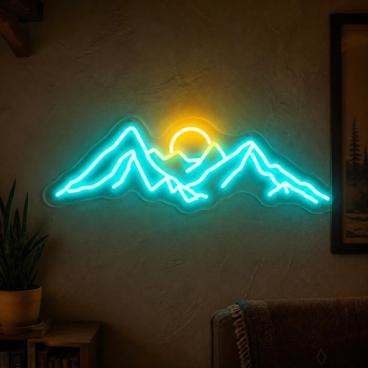 Mountain Sun Vintage LED Neon Sign - Shineneon