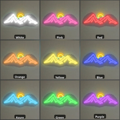 Mountain Sun Vintage LED Neon Sign - Shineneon