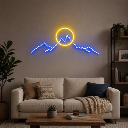 Mountain Sunrise Landscape Vintage LED Neon Sign - Shineneon