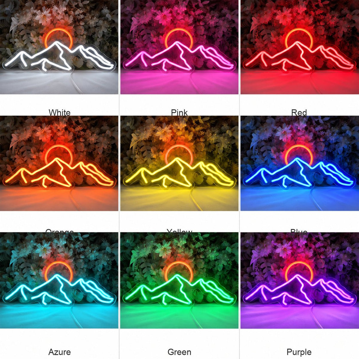 Mountain Sunrise Sunset LED Neon Sign - Shineneon